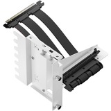 Fractal Design Flex 2 PCIe 4.0 x16 Blanco, soporte + cable de extensión, Cable alargador blanco/Negro