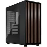 Fractal Design North Charcoal Black TG Dark, Cajas de torre negro/Madera