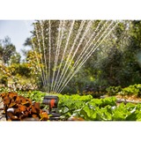 GARDENA AquaZoom compact Rociador de agua oscilante, Aspersor gris/Naranja, Rociador de agua oscilante, 216 m²