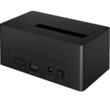 ICY BOX IB-1121-C31 USB 3.2 Gen 2 (3.1 Gen 2) Type-C Antracita, Negro, Estación de acoplamiento negro, Unidad de disco duro, SATA, Serial ATA II, Serial ATA III, 2.5,3.5", USB 3.2 Gen 2 (3.1 Gen 2) Type-C, Antracita, Negro, Plástico