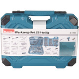 Makita Juego de herramientas manuales E-17980, 231 piezas, Kit de herramientas azul