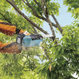 Makita Motosierra de batería con mango superior DUC258Z02, 18 Voltios rojo
