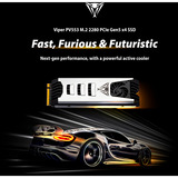 Patriot Viper PV553 2TB, Unidad de estado sólido negro/blanco