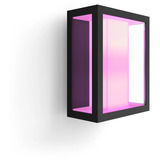 Philips Hue Aplique de pared ancho White & Color Ambiance Impress Outdoor, Luz de LED negro