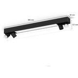 Philips Hue White & Color Ambiance Centris Foco de techo 4 unidades, Luz de LED negro