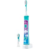 Philips Sonicare For Kids Cepillo dental eléctrico sónico con Bluetooth® incorporado, Cepillo de dientes eléctrico turquesa, Niño, Cepillo dental sónico, 62000 movimientos por minuto, Azul, 2 min, LED
