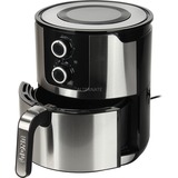 Unold 58655 freidora Doble 5 L 1400 W Freidora de aire caliente Negro, Acero inoxidable acero fino cepillado/Negro, Freidora de aire caliente, 5 L, 1 kg, 80 °C, 200 °C, 60 min