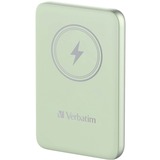 Verbatim Charge 'n' Go Polímero de litio 10000 mAh Cargador inalámbrico Verde, Banco de potencia verde claro, 10000 mAh, Polímero de litio, Quick Charge 3.0, Cargador inalámbrico, Verde