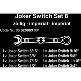 Wera 6001 Joker Switch 8 Imperial Set 1, 8 piezas, Llave de tuercas 