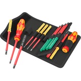 Wera Kraftform Kompakt VDE 17 Universal 1 Tool Finder, 17 piezas, Destornillador rojo/Amarillo