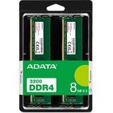 ADATA Premier AD4U32008G22-DTGN módulo de memoria 16 GB 2 x 8 GB DDR4 288-pin DIMM, Memoria RAM verde, 16 GB, 2 x 8 GB, DDR4, 3200 MHz, 288-pin DIMM