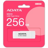 ADATA UC310 unidad flash USB 256 GB USB tipo A 3.2 Gen 1 (3.1 Gen 1) Blanco, Lápiz USB blanco, 256 GB, USB tipo A, 3.2 Gen 1 (3.1 Gen 1), 100 MB/s, Girar, Blanco