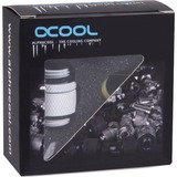 Alphacool Conector doble giratorio G1/4 macho a G1/4 macho - Blanco, Conexión blanco