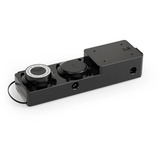 Alphacool Core 2x Depósito Plano DDCzero 200, Depósito de expansión negro/Transparente