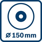 Bosch GEX 18V-150-3 Professional 0601372904, Lijadora orbital azul