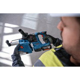 Bosch Set profesional 18V Martillo perforador GBH 18V-22 + Taladro atornillador GSR 18V-65 + Llave de impacto GDX 18V-285, Destornillador azul/Negro