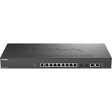 D-Link DMS-1250-12TP/E switch Gestionado 2.5G Ethernet (100/1000/2500) Energía sobre Ethernet (PoE) Negro, Interruptor/Conmutador negro, Gestionado, 2.5G Ethernet (100/1000/2500), Energía sobre Ethernet (PoE), Montaje en rack