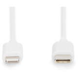 Digitus Cable de datos/carga USB 2.0 USB-C > Lightning, certificado MFI blanco