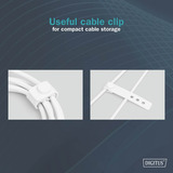 Digitus Cable de silicona USB 2.0 USB-C > Lightning, certificado MFI blanco