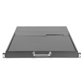 Digitus Consola KVM LCD HD modular con TFT de 17" y 1 puerto VGA, Switch KVM negro