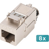 Digitus DN-93816-8, Módulo Keystone plateado