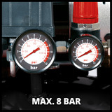 EINHELL TE-AC 24 Silent compresor de aire 750 W 135 l/min Corriente alterna negro/Rojo, 135 l/min, 8 bar, 750 W, 22,1 kg