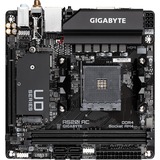 GIGABYTE A520I Placa base AC - Soporta CPUs AMD Ryzen 5000 Series AM4, 6 fases de VRM digital, hasta 5300MHz DDR4 (OC), 1xPCIe 3.0 M.2, WIFI, GbE LAN, USB 3.2 Gen1 6 fases de VRM digital, hasta 5300MHz DDR4 (OC), 1xPCIe 3.0 M.2, WIFI, GbE LAN, USB 3.2 Gen1, AMD, Zócalo AM4, AMD Ryzen 3000 Series, Zócalo AM4, 64 GB, DDR4-SDRAM