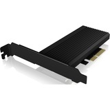 ICY BOX IB-PCI208-HS tarjeta y adaptador de interfaz Interno M.2, Tarjeta de interfaz negro, PCIe, M.2, Full-height / Low-profile, PCIe 4.0, Negro, Pasivo