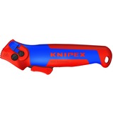 KNIPEX Cuchillo pelacables 16 50 145 SB, Herramienta de pelado / decapado rojo/Azul