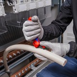 KNIPEX Cuchillo pelacables 16 50 145 SB, Herramienta de pelado / decapado rojo/Azul