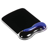 Kensington Mouse Pad DuoGel Azul, Alfombrilla de ratón azul, Negro, Azul, Monocromo, Gel, Descansa muñecas