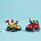 LEGO Pack de Coches de Carreras: Pizza vs. Camión de Bomberos, Juegos de construcción Juego de construcción, 5 año(s), Plástico, 70 pieza(s), 119 g