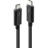 Lindy 41556 cable Thunderbolt 1 m 20 Gbit/s Negro negro, Masculino, Masculino, 1 m, Negro, 20 Gbit/s, 60 W