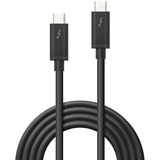 Lindy 41556 cable Thunderbolt 1 m 20 Gbit/s Negro negro, Masculino, Masculino, 1 m, Negro, 20 Gbit/s, 60 W