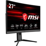 MSI Optix MAG272CQR 68,6 cm (27") 2560 x 1440 Pixeles Quad HD LCD Negro, Monitor de gaming negro, 68,6 cm (27"), 2560 x 1440 Pixeles, Quad HD, LCD, 1 ms, Negro