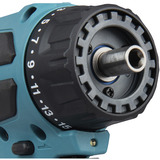 Makita Taladro atornillador a batería con sistema de cabezal intercambiable DDF491RTJ, 18 Voltios, Taladro/destornillador azul/Negro