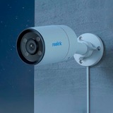 Reolink ColorX Series P320X Bala (forma) Cámara de seguridad IP Exterior 2560 x 1440 Pixeles Pared, Cámara de vigilancia blanco/Negro, Cámara de seguridad IP, Exterior, Inalámbrico y alámbrico, Google Assistant, 400 lm, 3000 K