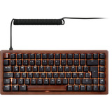 Sharkoon SKILLER SGK50 S3 Wood PBT, Teclado para gaming madera/Negro