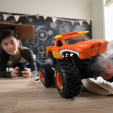 Spin Master Monster Jam, camión monstruo El Toro Loco RC con efectos de humo atomizador, escala 1:15, juguetes para niños y niñas a partir de 3 años, Radiocontrol Monster Jam , camión monstruo El Toro Loco RC con efectos de humo atomizador, escala 1:15, juguetes para niños y niñas a partir de 3 años, Monster truck, 4 año(s), Plástico, Negro, Naranja