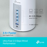 TP-Link Deco BE65 Tribanda (2.4 GHz / 5 GHz / 6 GHz) Wi-Fi 7 (802.11be) Blanco 4 Interno, Router blanco, Blanco, Interno, Sistema de malla, Tribanda (2.4 GHz / 5 GHz / 6 GHz), Wi-Fi 7 (802.11be), 9214 Mbit/s