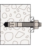 fischer Anclaje de perno FBN II 12/10, Pasador plateado