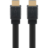 goobay Cable plano HDMI 2.1 de alta velocidad con Ethernet 8K / 60 Hz negro