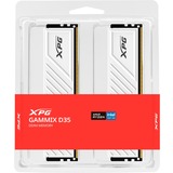 ADATA GAMMIX AX4U320032G16A-DTWHD35 módulo de memoria 64 GB 2 x 32 GB DDR4 3200 MT/s, Memoria RAM blanco, 64 GB, 2 x 32 GB, DDR4