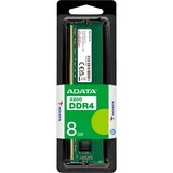 ADATA Premier módulo de memoria 8 GB 1 x 8 GB DDR4, Memoria RAM verde, 8 GB, 1 x 8 GB, DDR4, 3200 MHz, 288-pin DIMM