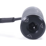 Alphacool ES sensor de flujo y temperatura "HighFlow" con señal de tacómetro, Sensor de temperatura negro