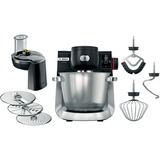 Bosch Serie 6 MUMS6ZS13D robot de cocina 1600 W 5,5 L Negro, Acero inoxidable Balanza integrada negro/Acero fino, 5,5 L, Negro, Acero inoxidable, 3,5 kg, 2,5 kg, Error, Si, 6,35 cm (2.5")