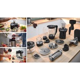 Bosch Serie 6 MUMS6ZS13D robot de cocina 1600 W 5,5 L Negro, Acero inoxidable Balanza integrada negro/Acero fino, 5,5 L, Negro, Acero inoxidable, 3,5 kg, 2,5 kg, Error, Si, 6,35 cm (2.5")