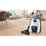 Bosch Serie 8 BGB75XSIL aspiradora 5 L Aspiradora de tambor Secar 650 W Bolsa para el polvo, Aspiradora de suelo blanco, 650 W, Aspiradora de tambor, Secar, Bolsa para el polvo, 5 L, Filtro higiénico