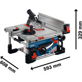 Bosch Sierra circular de mesa inalámbrica GTS 18V-70 Professional solo, 18Volt azul