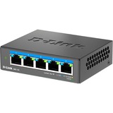 D-Link DMS-105 No administrado L2 2.5G Ethernet (100/1000/2500) Negro, Interruptor/Conmutador No administrado, L2, 2.5G Ethernet (100/1000/2500)